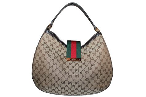 gucci black and brown handbag|authentic gucci hobo bag.